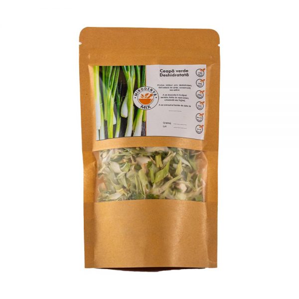 Ceapă Verde Deshidratată, Condiment Natural, Fără Conservanți, Pentru Mâncăruri Delicioase 30g